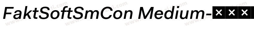 FaktSoftSmCon Medium字体转换